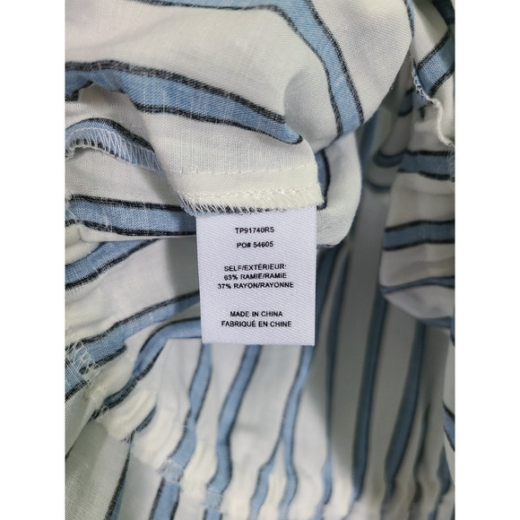 10 Crosby Derek Lam Striped Blouse Top Size 6 - Picture 7 of 8
